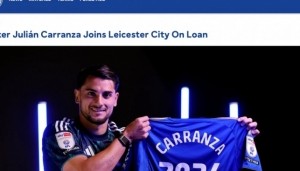 官方：阿根廷前锋卡兰萨从费耶诺德租借到莱斯特城，为期一个赛季